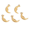 Stainless Steel Casting Smiley Face Sun Moon Dragon Pattern Diy Pendant Necklace Handmade Accessories Electroplating