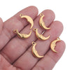 Stainless Steel Casting Smiley Face Sun Moon Dragon Pattern Diy Pendant Necklace Handmade Accessories Electroplating