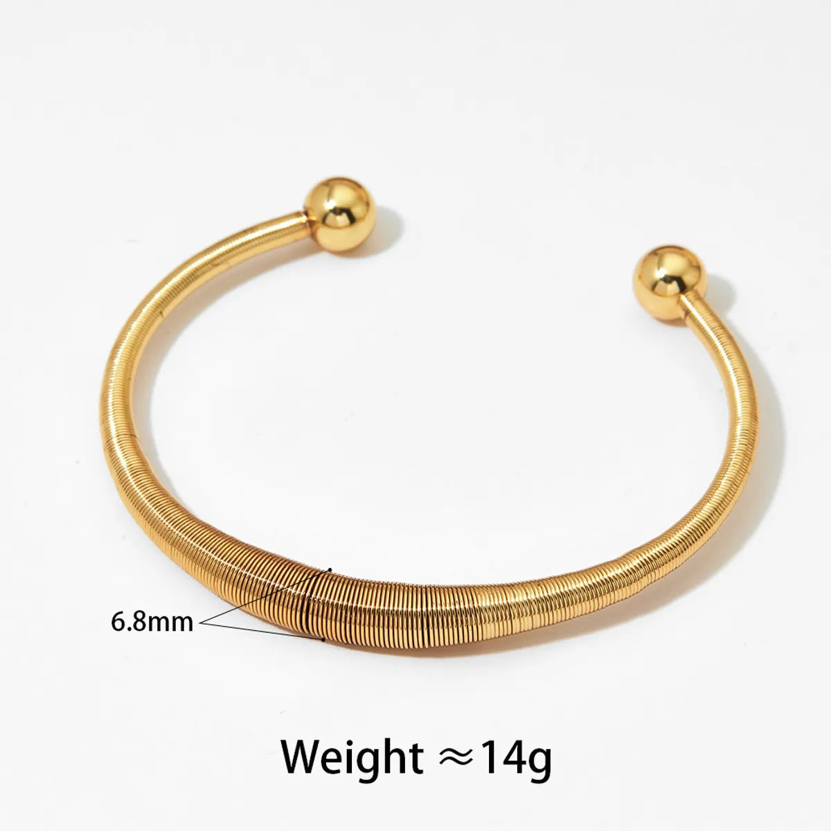 Stainless Steel Casual Simple Style Geometric Plating Bangle