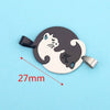 Stainless Steel Cat Puppy Cartoon Pendant Necklace 18K Gold Plated