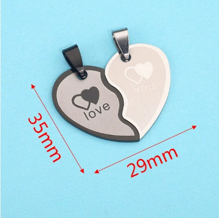 Stainless Steel Cat Puppy Cartoon Pendant Necklace 18K Gold Plated