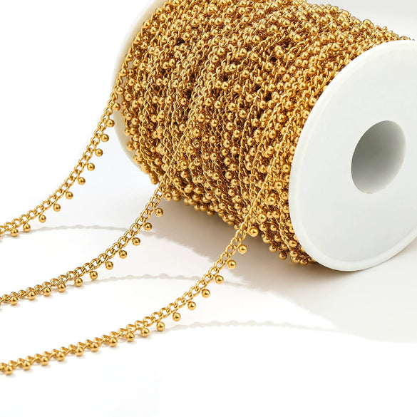 Stainless Steel Chain Jewelry Accessories For Bracelet Necklace Anklet Electroplating Handmade Diy