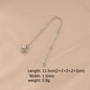 Stainless Steel Chain Jewelry Accessories With Lobster Buckle And Electroplating Process
