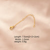 Stainless Steel Chain Jewelry Accessories With Lobster Buckle And Electroplating Process