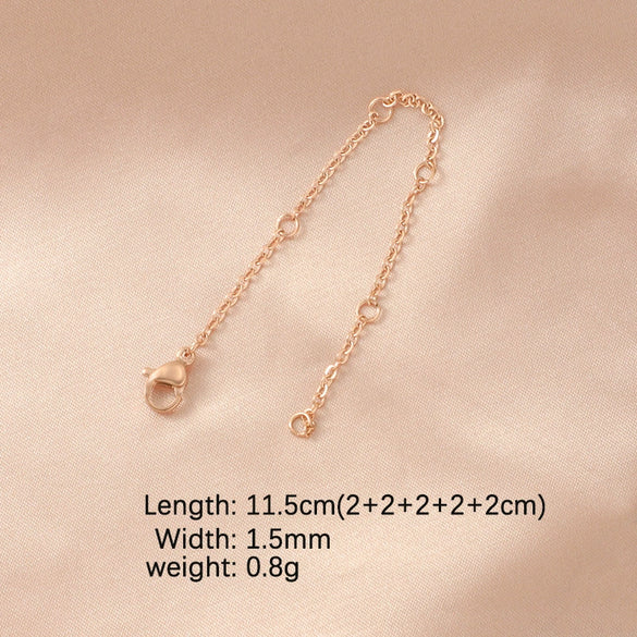 Stainless Steel Chain Jewelry Accessories With Lobster Buckle And Electroplating Process