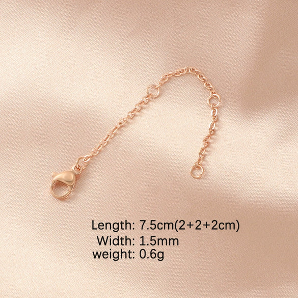 Stainless Steel Chain Jewelry Accessories With Lobster Buckle And Electroplating Process