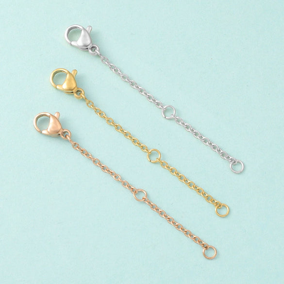 Stainless Steel Chain Jewelry Accessories With Lobster Buckle And Electroplating Process