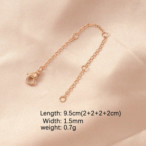 Stainless Steel Chain Jewelry Accessories With Lobster Buckle And Electroplating Process