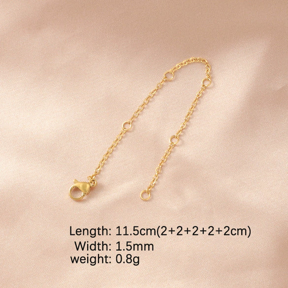 Stainless Steel Chain Jewelry Accessories With Lobster Buckle And Electroplating Process