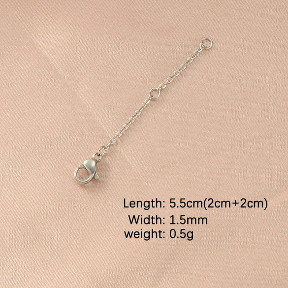 Stainless Steel Chain Jewelry Accessories With Lobster Buckle And Electroplating Process