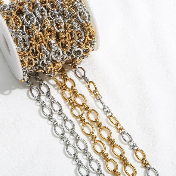 Stainless Steel Chain Jewelry Electroplated Diy Necklace Bracelet Accessories Handmade
