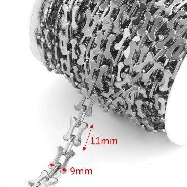 Stainless Steel Chain Jewelry Electroplated Vacuum Gold Color Necklace Bracelet Accessories