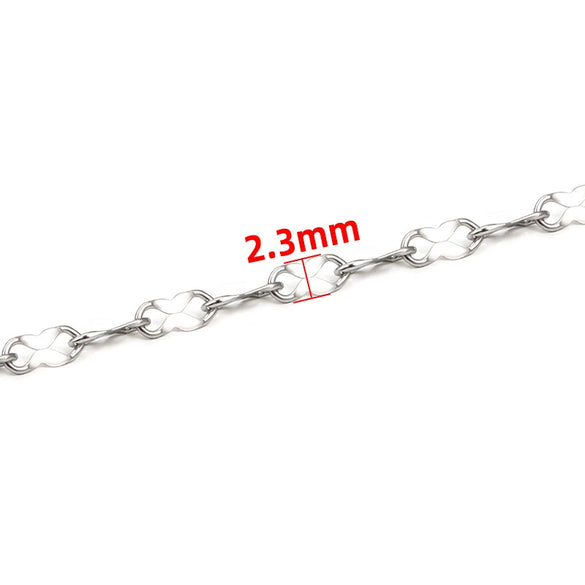 Stainless Steel Chain Necklace Bracelet Diy Electrolytic Brightening Fashion Simple For Men And Women