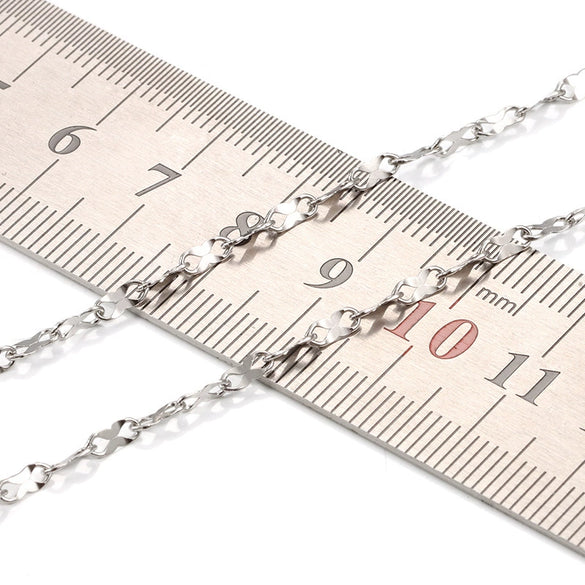 Stainless Steel Chain Necklace Bracelet Diy Electrolytic Brightening Fashion Simple For Men And Women