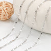 Stainless Steel Chain Necklace Bracelet Diy Electrolytic Brightening Fashion Simple For Men And Women