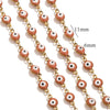 Stainless Steel Chain Oil Dropping Devil's Eyes Handmade Jewelry Diy Accessories