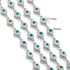 Stainless Steel Chain Oil Dropping Devil's Eyes Handmade Jewelry Diy Accessories