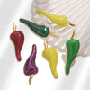 Stainless Steel Chili Pepper Shaped Electroplated Handmade Jewelry Pendant For Necklace Bracelet Bag Diy