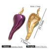 Stainless Steel Chili Pepper Shaped Electroplated Handmade Jewelry Pendant For Necklace Bracelet Bag Diy