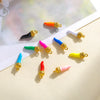Stainless Steel Chili Pepper Shaped Tiger Head Stereo Dripping Oil Handmade Pendant Material For Earrings Wholesale