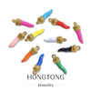 Stainless Steel Chili Pepper Shaped Tiger Head Stereo Dripping Oil Handmade Pendant Material For Earrings Wholesale