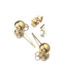 Stainless Steel Circle Bead Welding Hanging Earrings Handmade Jewelry Accessories Electroplated