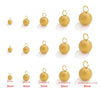 Stainless Steel Circle Pattern Electroplated Bead Welding Needle Hanging Titanium Steel Earrings Diy Jewelry Accessories