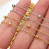 Stainless Steel Clip Bead Chain Tassel Chain Antique Headdress Hairpin Material Electroplated Diy Jewelry Accessories