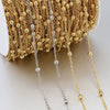 Stainless Steel Clip Bead Chain Tassel Chain Antique Headdress Hairpin Material Electroplated Diy Jewelry Accessories