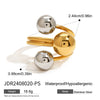 Stainless Steel Color Matching Ring High Grade Earring Titanium Steel Opening Beaded Bracelet With Geometric Design And Electroplating