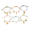 Stainless Steel Colored Conch Shell Bracelet With Electroplating And Cross Pattern For Women