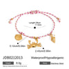 Stainless Steel Colored Conch Shell Bracelet With Electroplating And Cross Pattern For Women