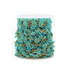 Stainless Steel Colorful Woven Flower Handmade Electroplated Chain For Diy Jewelry Necklace And Bracelet