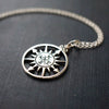 Stainless Steel Compass Cross Pendant With Polished Finish Navigation Inspired Jewelry Wholesale