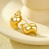 Stainless Steel Conch Earrings Electroplated Fashionable Light Luxury Women's