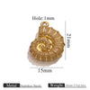 Stainless Steel Conch Multishape Jewelry Pendant Necklace Earrings Accessories With 18K Electroplating