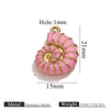 Stainless Steel Conch Multishape Jewelry Pendant Necklace Earrings Accessories With 18K Electroplating