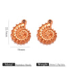 Stainless Steel Conch Multishape Jewelry Pendant Necklace Earrings Accessories With 18K Electroplating