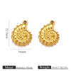 Stainless Steel Conch Multishape Jewelry Pendant Necklace Earrings Accessories With 18K Electroplating