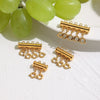 Stainless Steel Connector Layered Buckle Antiknot Folding Necklace Diy Accessories Electroplated