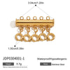 Stainless Steel Connector Layered Buckle Antiknot Folding Necklace Diy Accessories Electroplated
