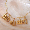 316L Stainless Steel Constellation Necklace Pendant Accessories Fashion Simple Plated 18K Gold