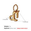 316L Stainless Steel Constellation Necklace Pendant Accessories Fashion Simple Plated 18K Gold