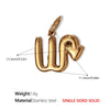 316L Stainless Steel Constellation Necklace Pendant Accessories Fashion Simple Plated 18K Gold