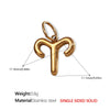 316L Stainless Steel Constellation Necklace Pendant Accessories Fashion Simple Plated 18K Gold