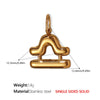 316L Stainless Steel Constellation Necklace Pendant Accessories Fashion Simple Plated 18K Gold