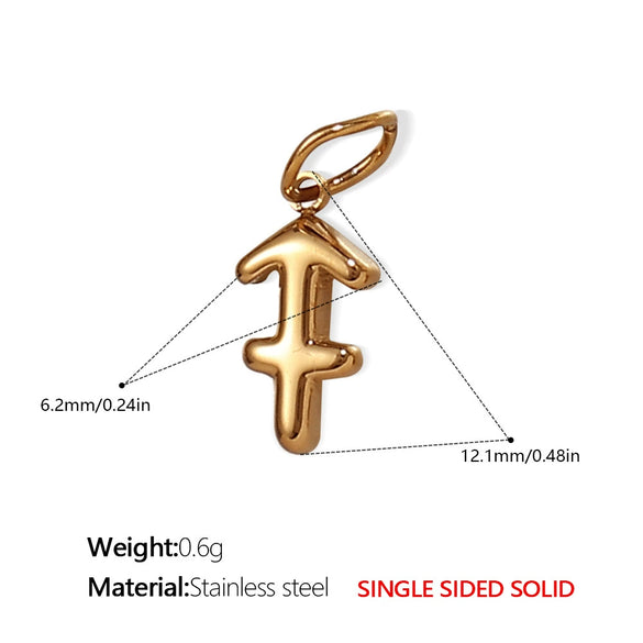316L Stainless Steel Constellation Necklace Pendant Accessories Fashion Simple Plated 18K Gold