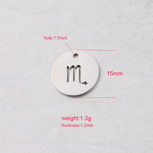 Stainless Steel Constellation Pendant Jewelry Accessories With Mirror Finish Polishing