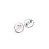Stainless Steel Convex Embossed Brooch Base Blank Tray Diy Jewelry Accessories Garment Decorative Set With Electroplating
