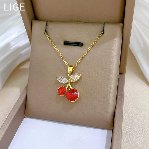 Stainless Steel Copper Animal Zodiac Cartoon Style Full Diamond Women's Necklace